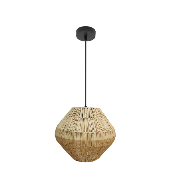 colgante-nael-1xe27-negro-natural-regx30x30cm-vegetal-marino