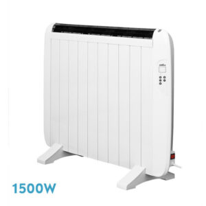 Emisor Termico Gaban 1500w X En Aluminio Blanco Remoto Lcd,temporizador Mural/portat.58,5x86x5,5 Cm
