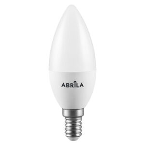 Bombilla Vela 5w 3000k Abrila E14 450lm  10x3,7x3,7 Cm
