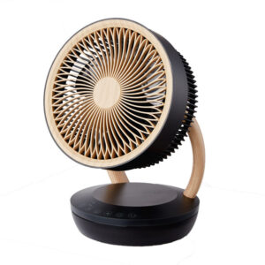 Ventilador Sobremesa Ruiseñor Negro/madera 45w 3vel 3asp Remoto,temporizador,tactil 35,7x25,5x19,3cm